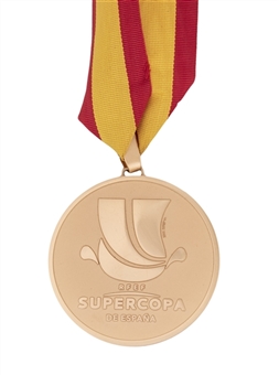 2017-18 Spain Super Cup Winning Players Gold Medal With Presentation Bag